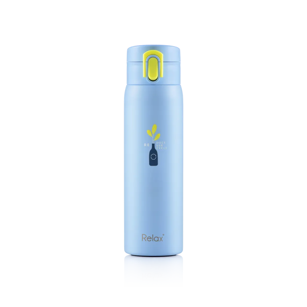 RELAX 500ML 18.8 STAINLESS STEEL THERMAL FLASK - BLUE