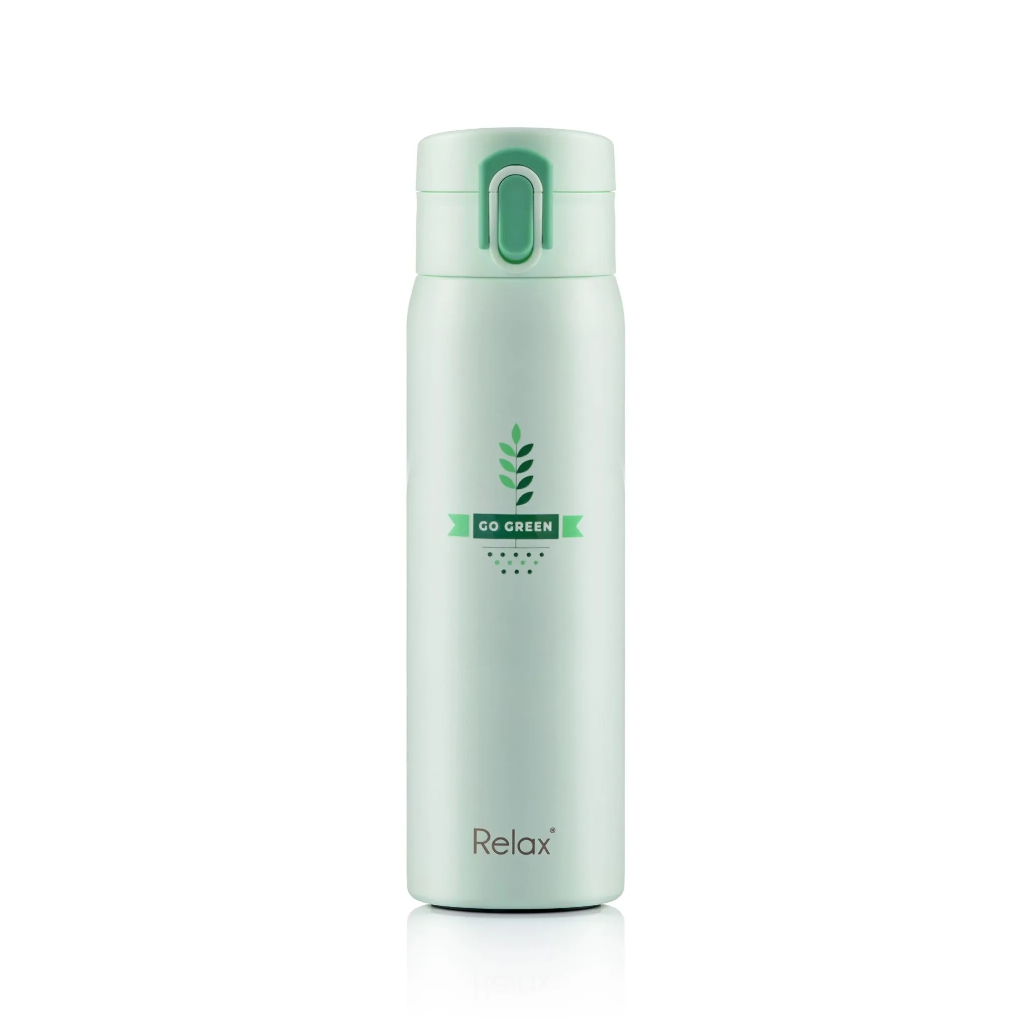 RELAX 500ML 18.8 STAINLESS STEEL THERMAL FLASK - GREEN