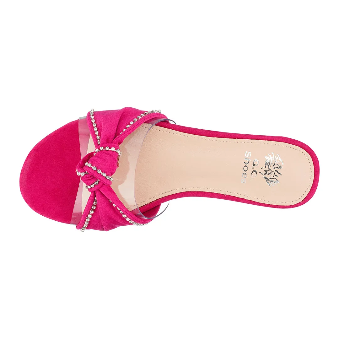 Rihanna Fuschia Flat Sandals