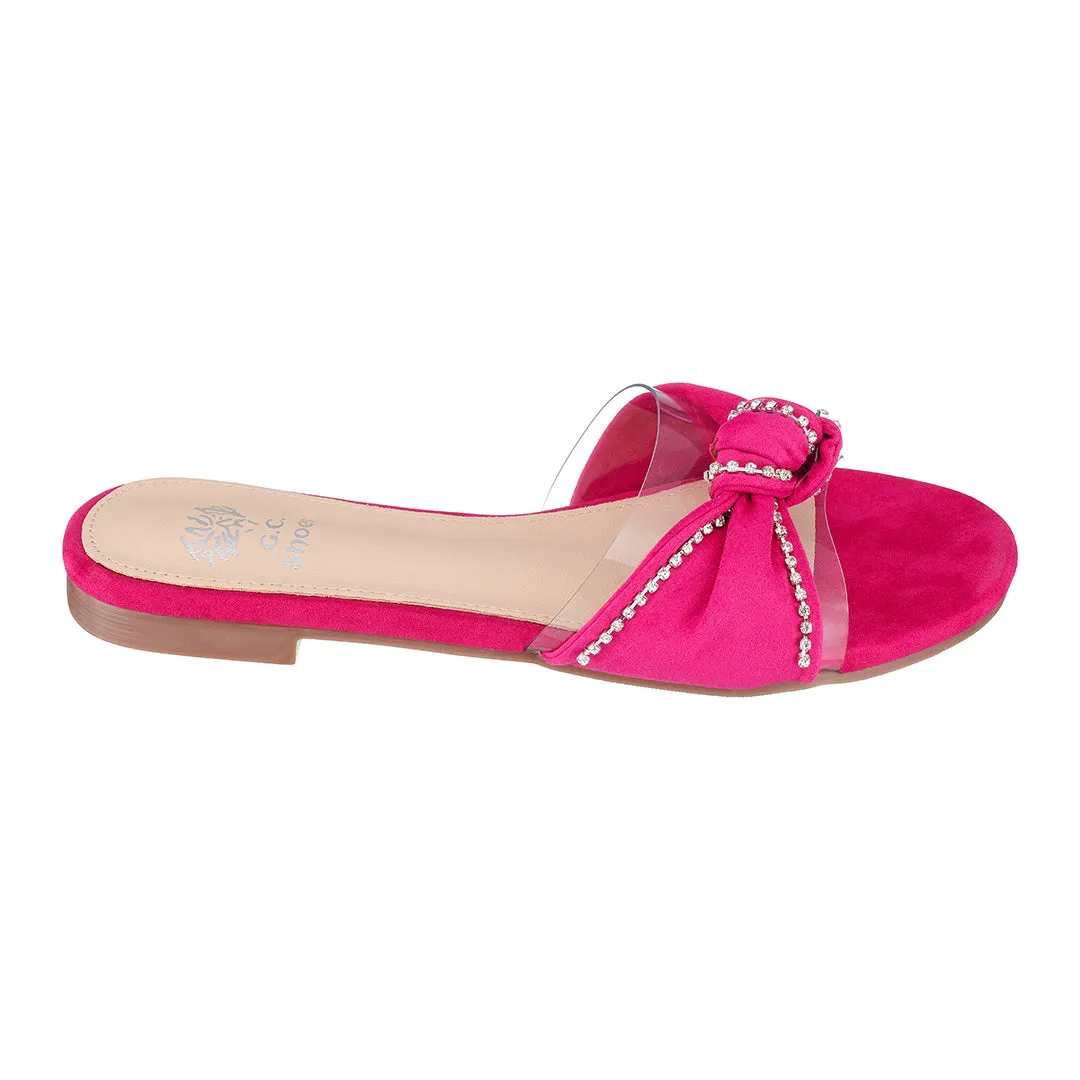 Rihanna Fuschia Flat Sandals