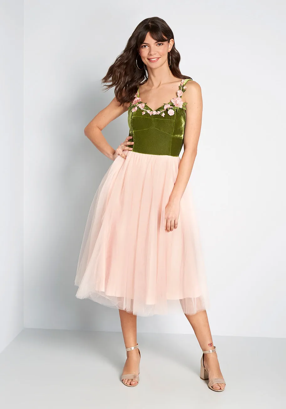 Rose Garden Party Twofer Dress