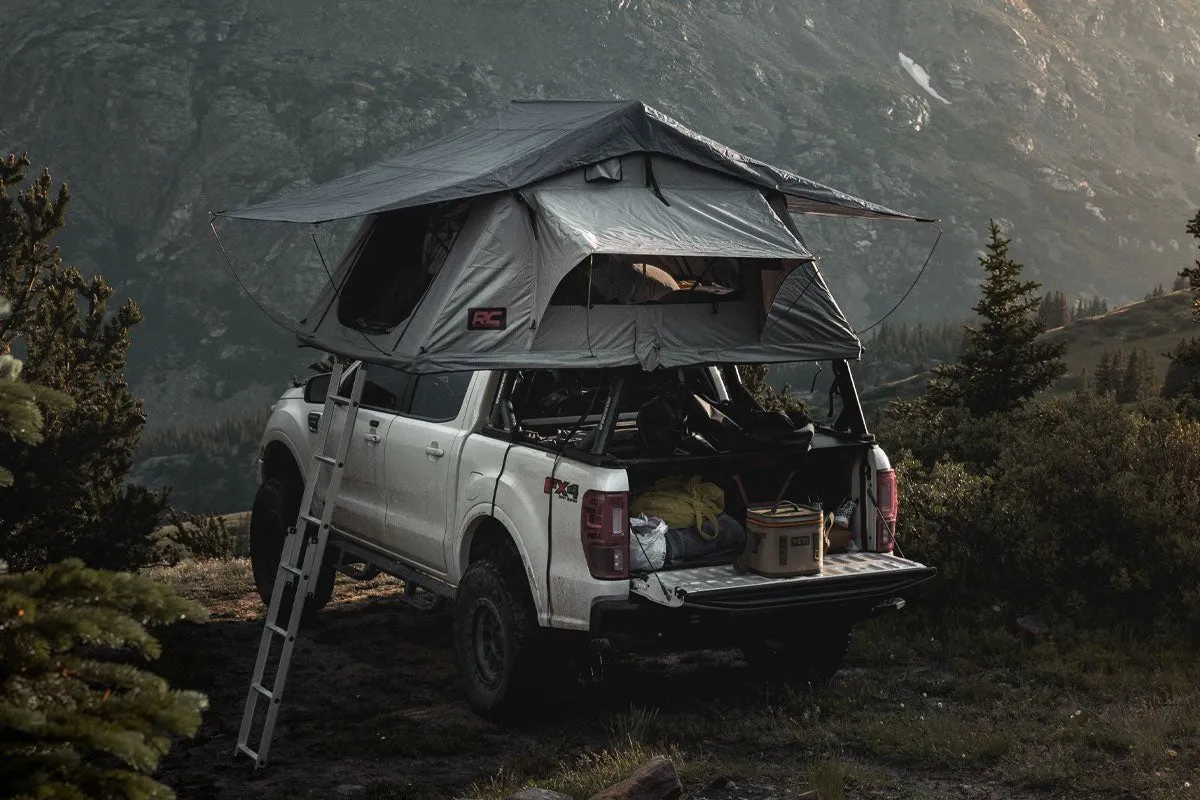 Rough Country Rooftop 3 Person Overlanding Tent w/ Built in LED Lighting