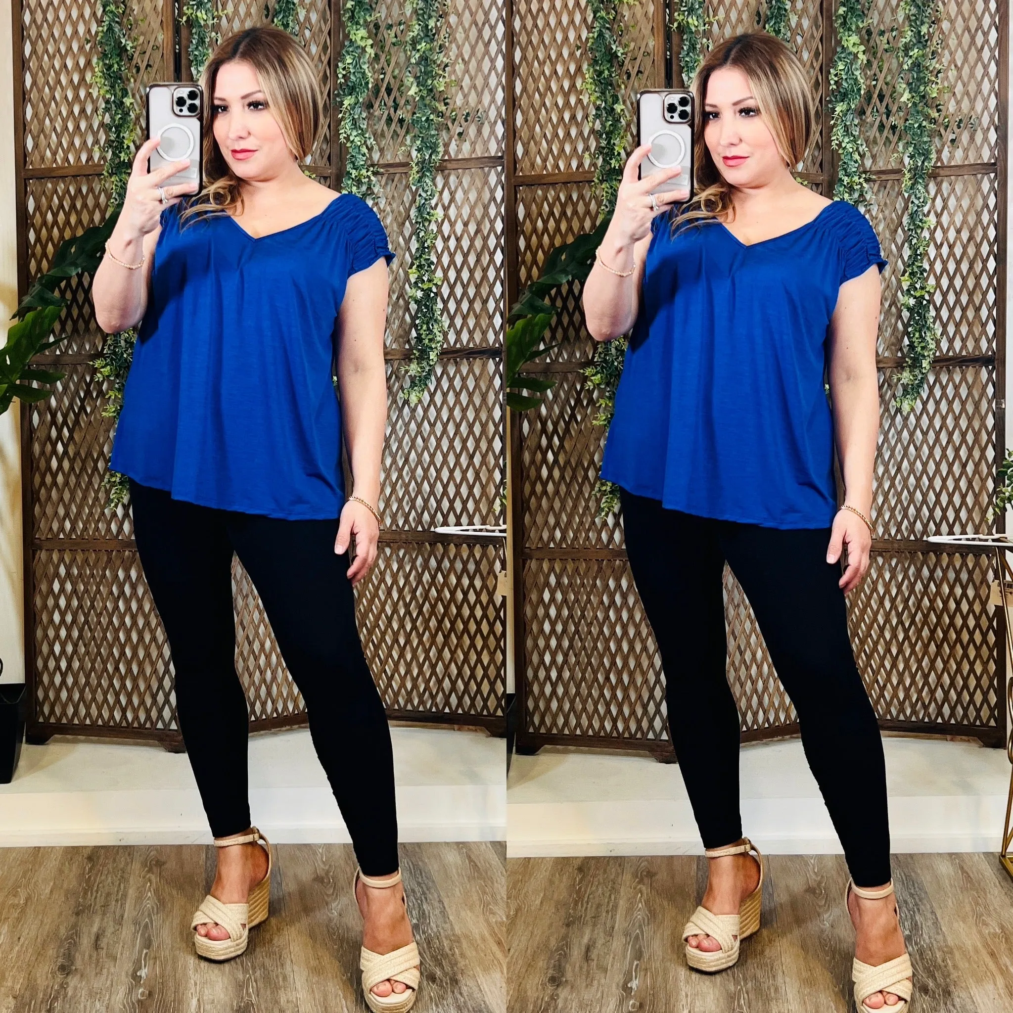 Royal Chic Detail Top