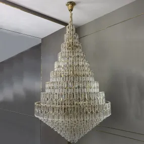 Rylight Oversized Multi-layers Honeycomb Crystal Chandelier