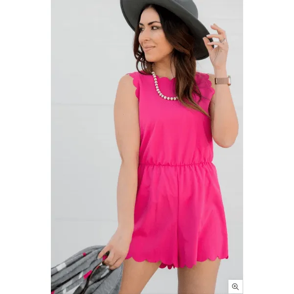 Scalloped Romper