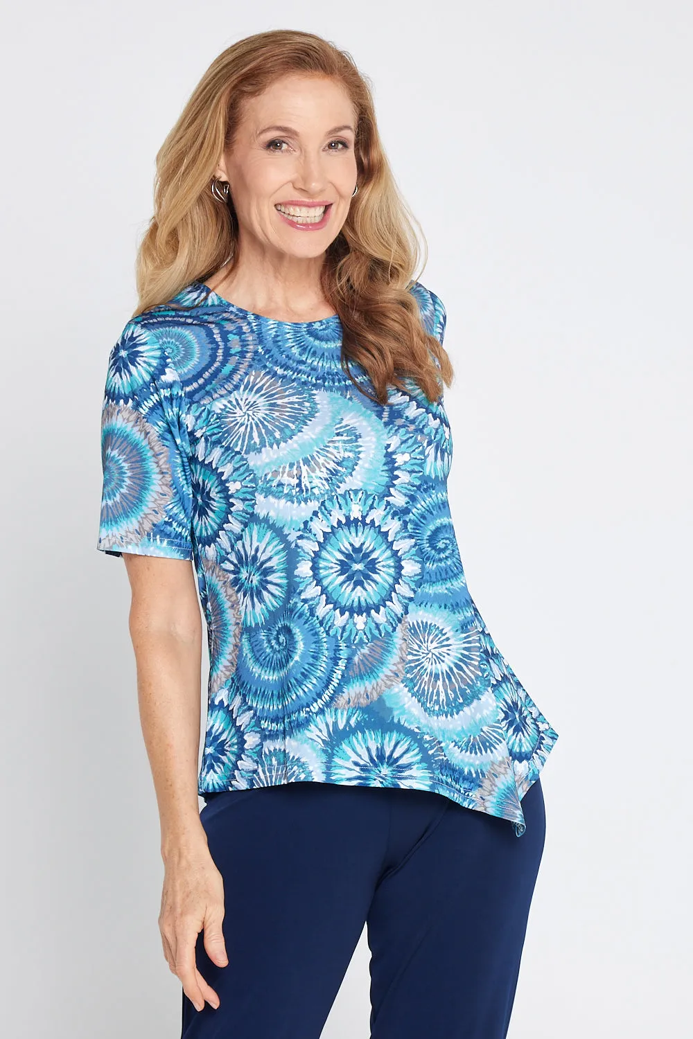 Shyla Top - Ocean Swirl