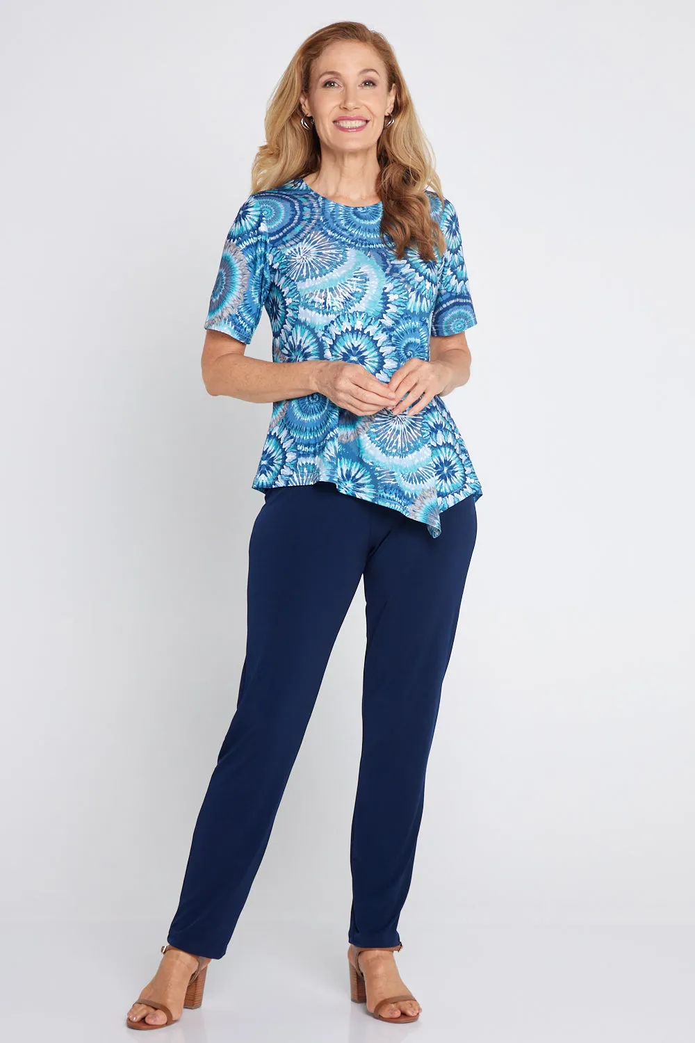 Shyla Top - Ocean Swirl