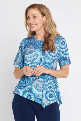 Shyla Top - Ocean Swirl