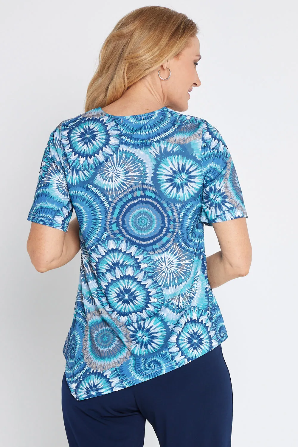 Shyla Top - Ocean Swirl