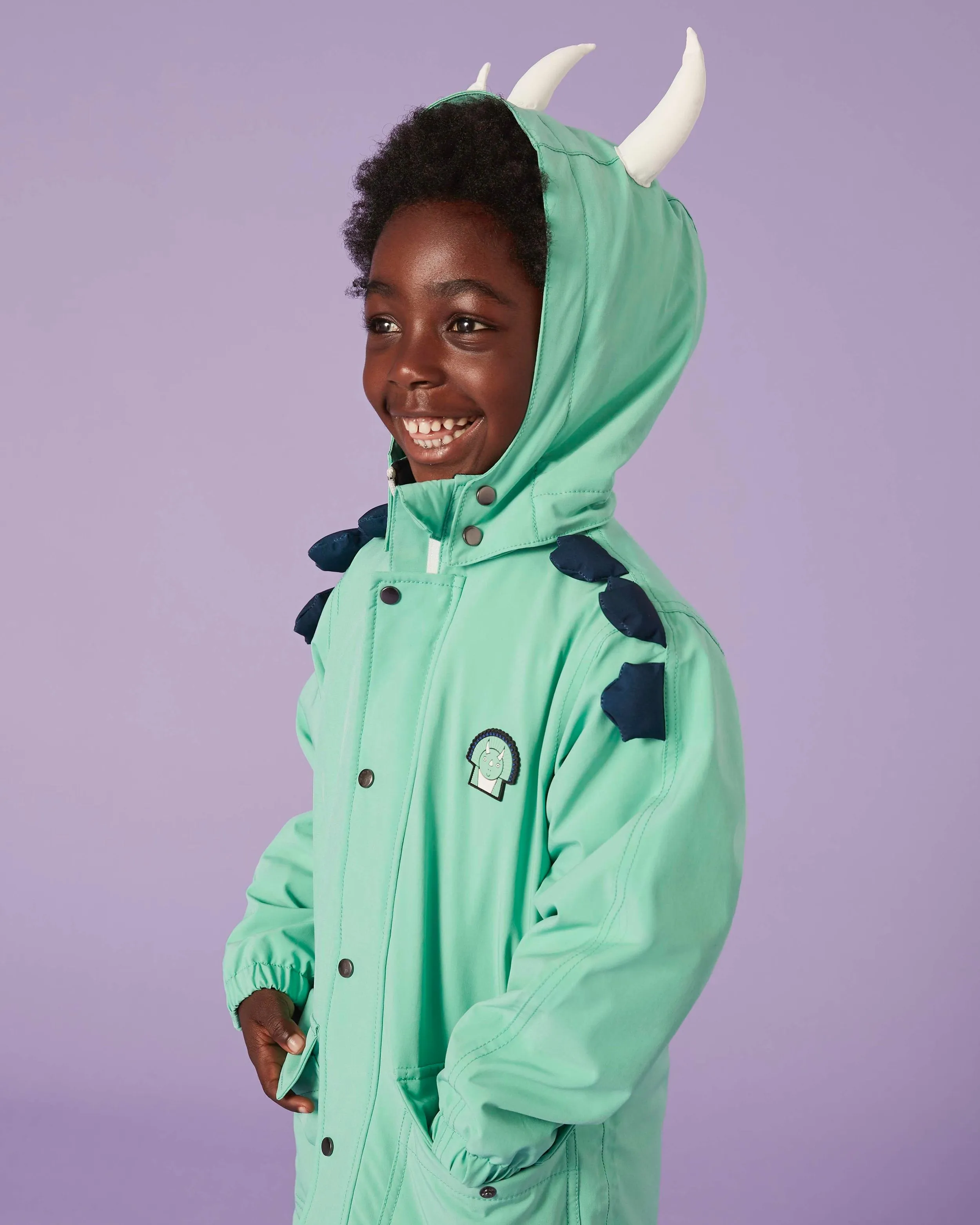 Spike the Dinosaur - Kids Raincoat