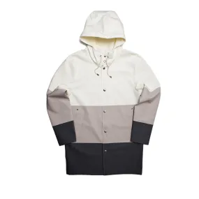 Stutterheim Large Striped Jacket - White