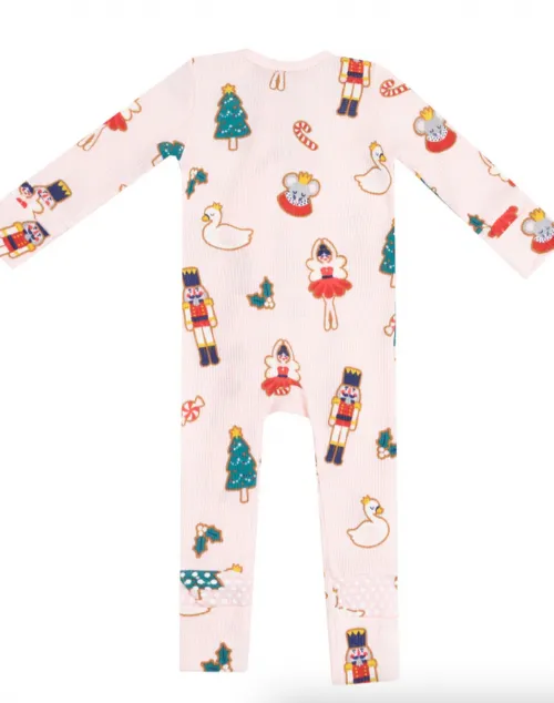 Sugar Plum Fairy Christmas Cookie 2 Way Zipper Romper by Angel Dear