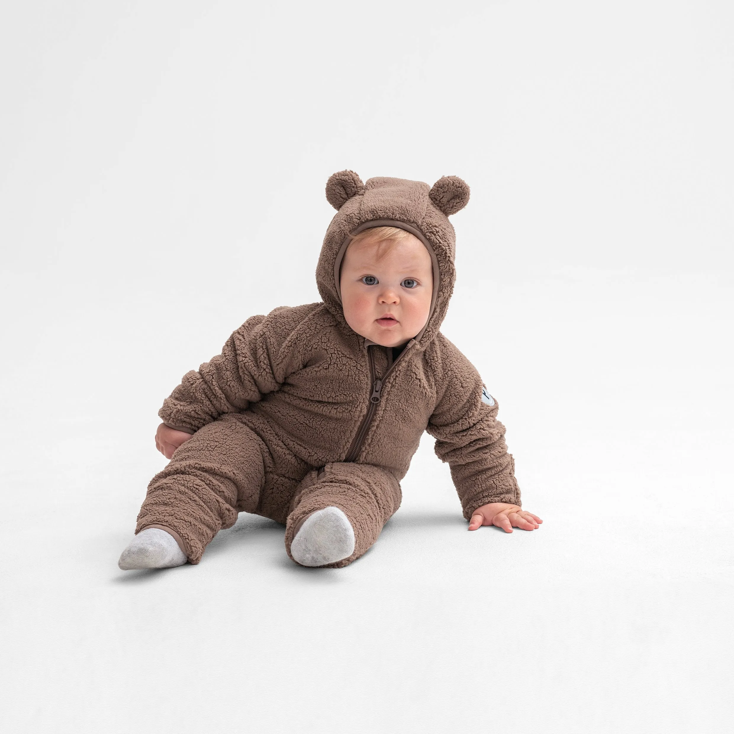 Teddy Fleece Baby Pramsuit