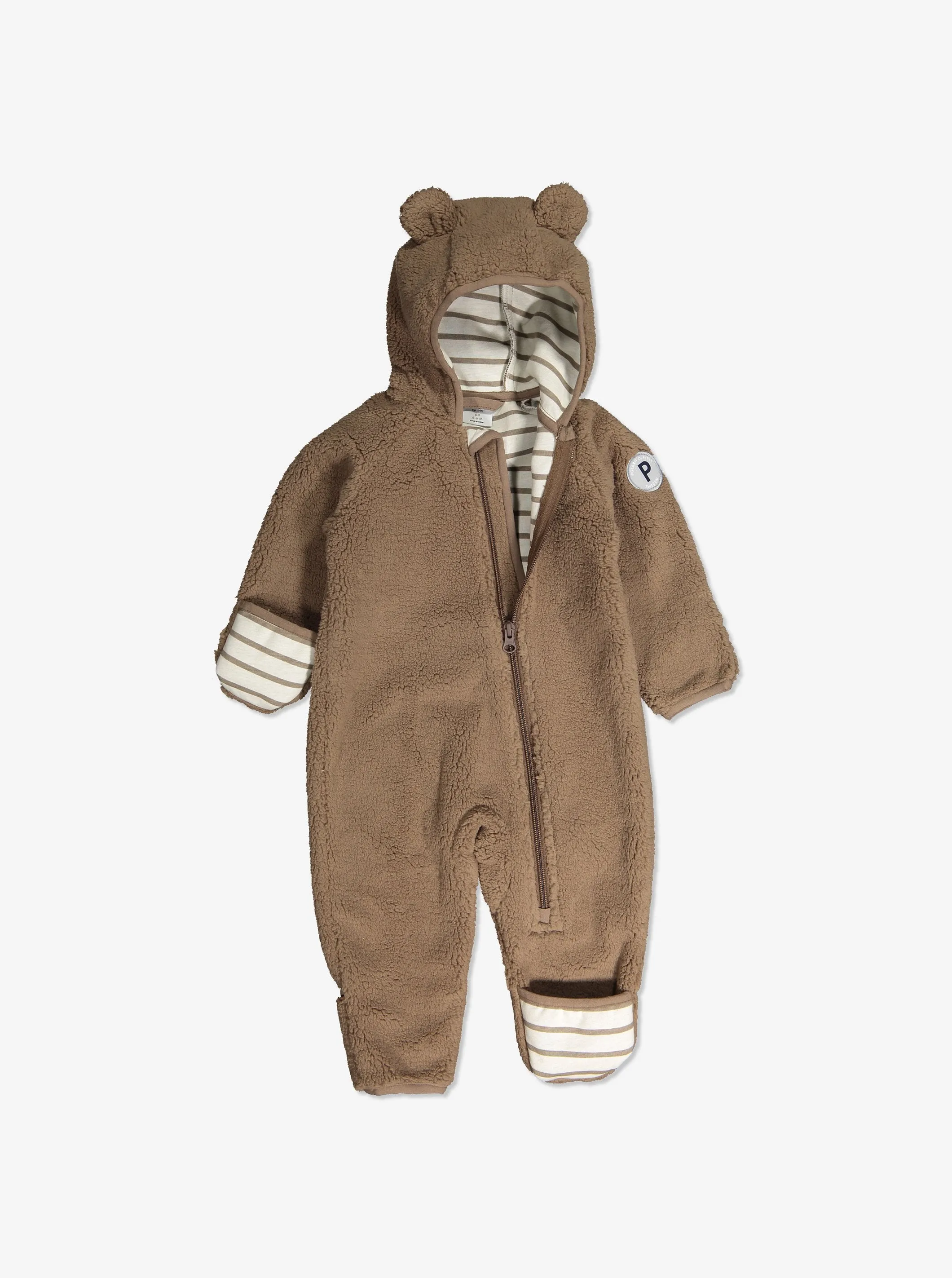 Teddy Fleece Baby Pramsuit