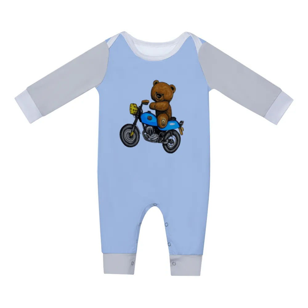 Teddy Ride Infant Long Sleeve Romper