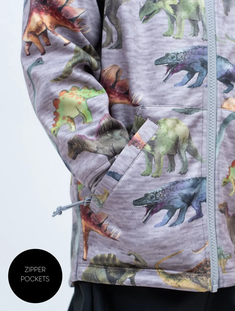 The All-Weather Fleece Hoodie - Dinosaur - KIDS