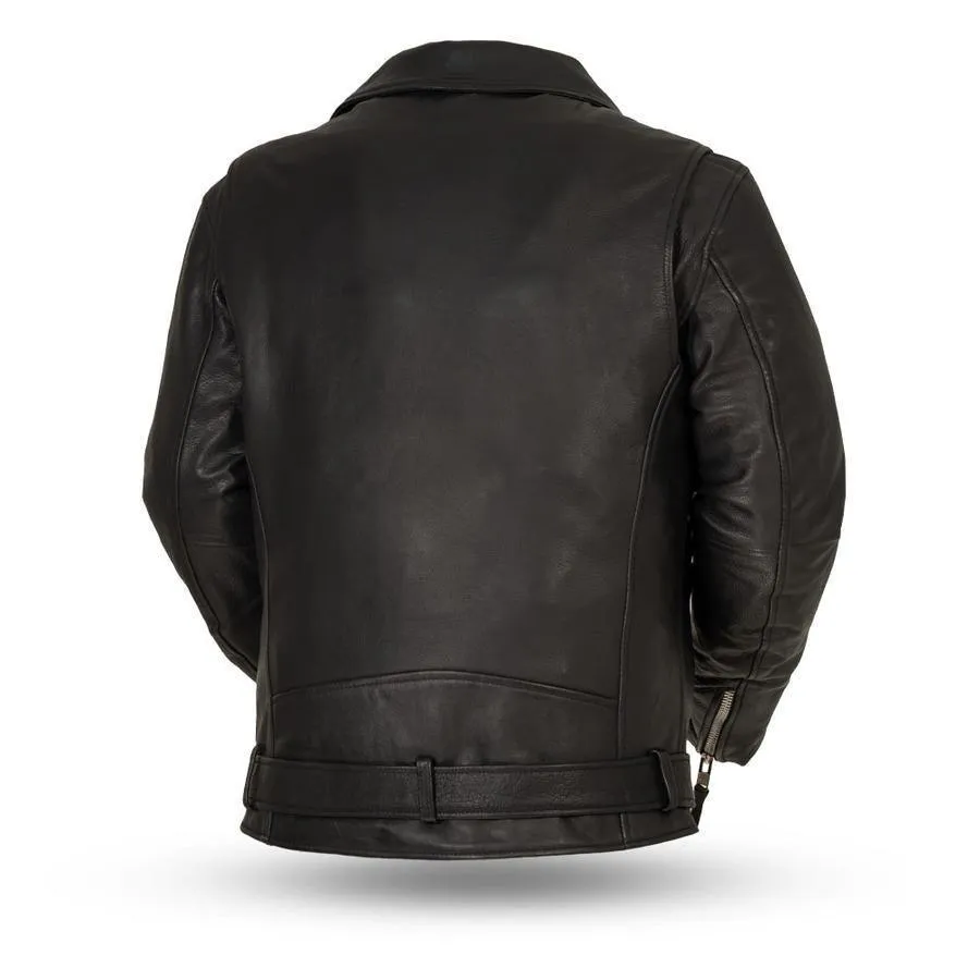 The Fillmore Mens Leather Motorcycle Jacket