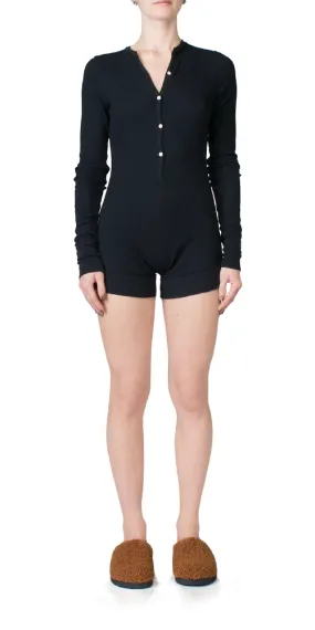 Thermal Romper Black