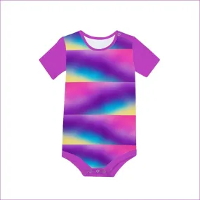 Tie-Dye Rainbow Baby's Short Sleeve Romper