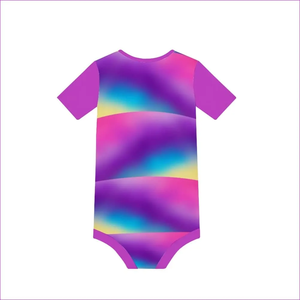 Tie-Dye Rainbow Baby's Short Sleeve Romper