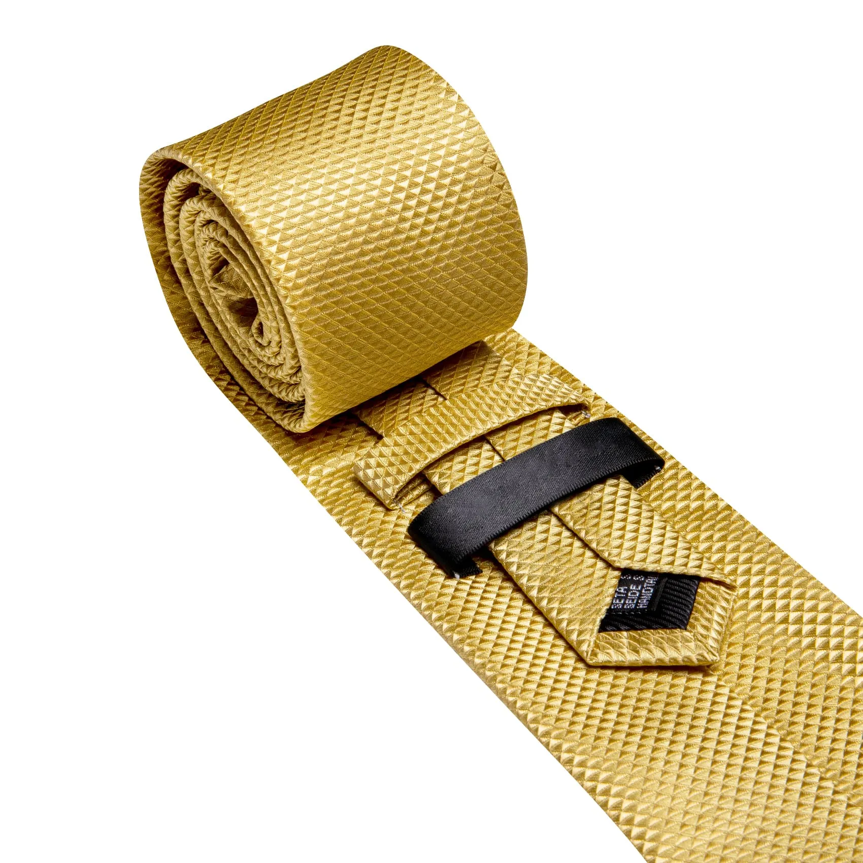 Ties2you Dress Tie Urobilin Yellow Novelty Silk Formal Men's Tie Handkerchief Cufflinks Set