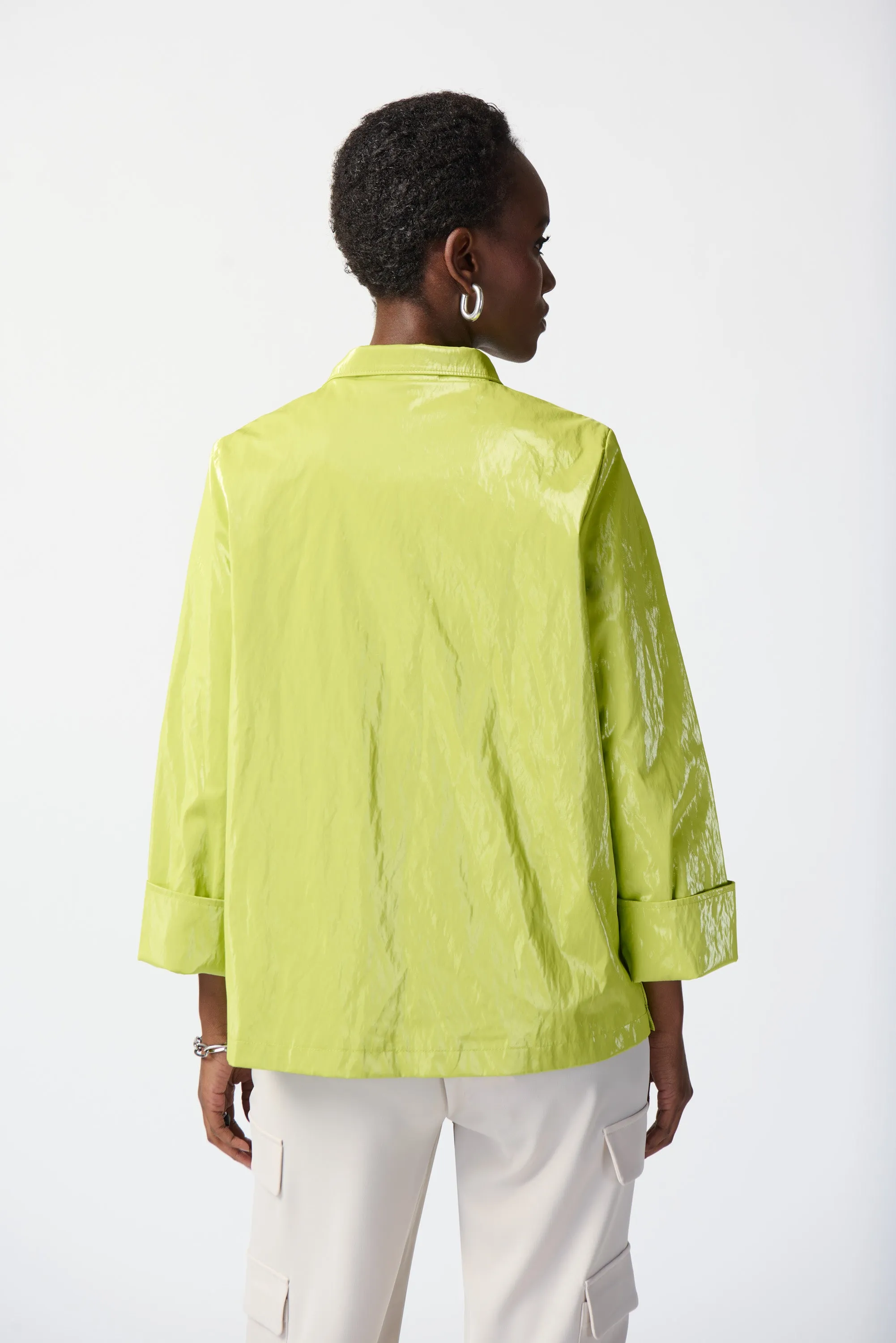 Water-Resistant Novelty Boxy Jacket