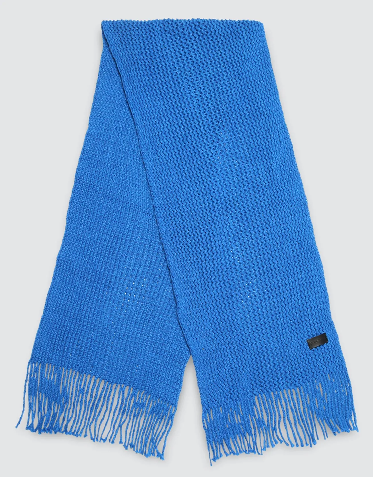 Wide Knit Ribbed Scarf