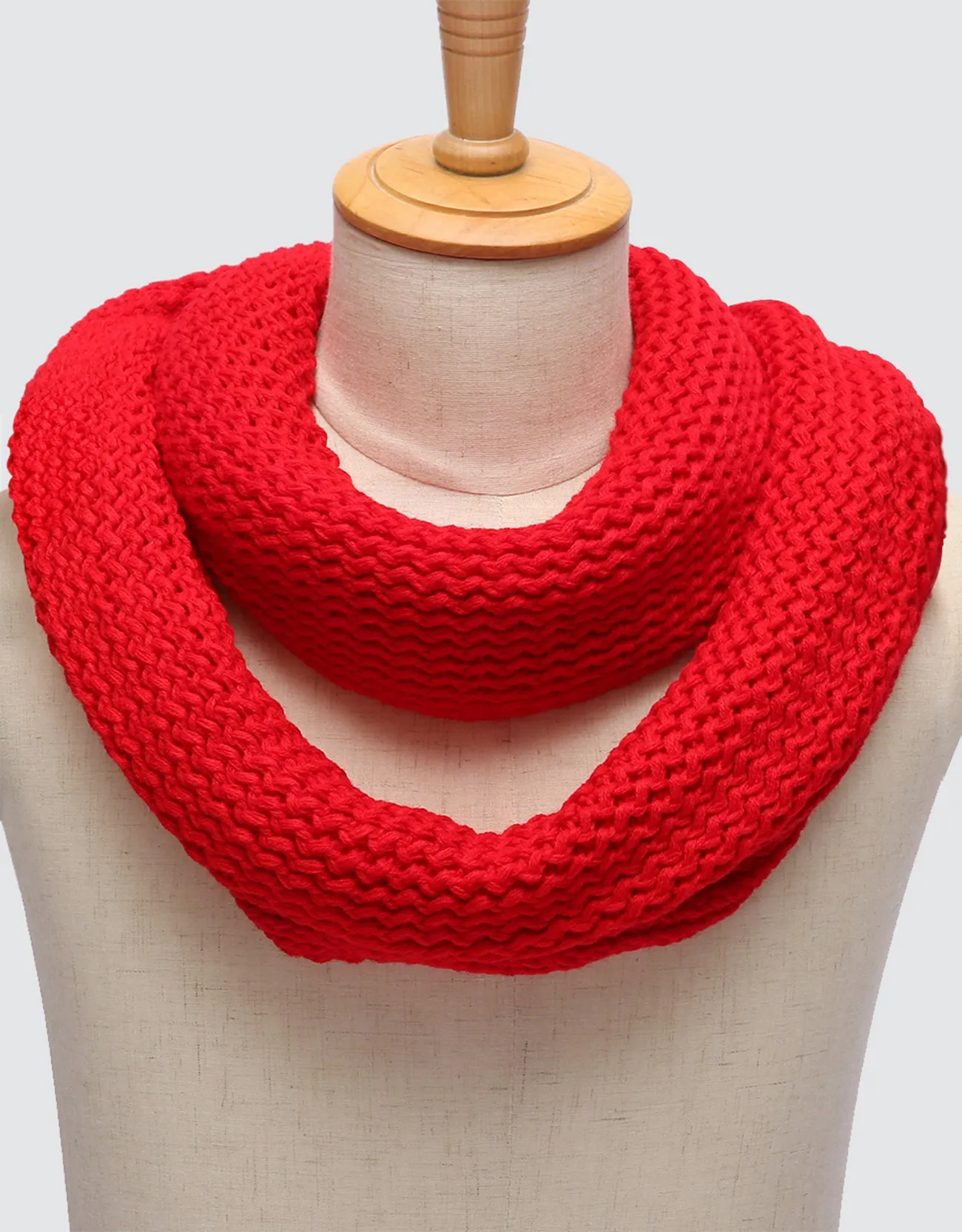 Wide Knit Ribbed Scarf