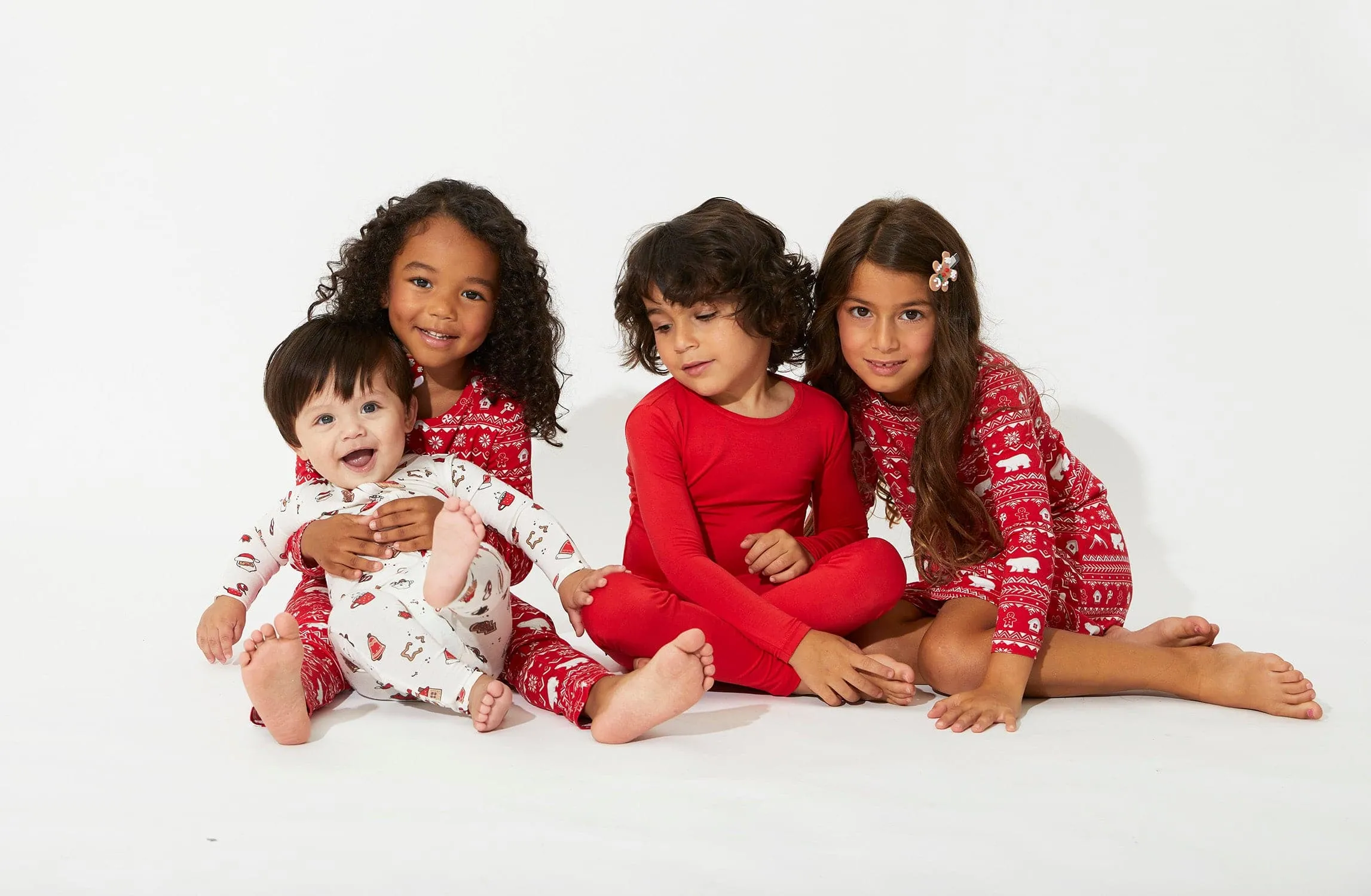 Winterberry Red Kids Bamboo Pajamas