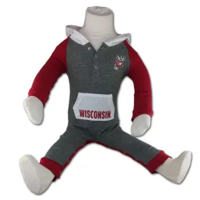 Wisconsin Thermal Hooded Romper