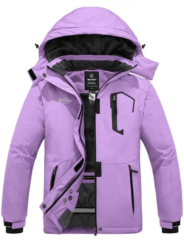 Women's Waterproof Ski Jacket Windproof Winter Warm Snow Coat Mountain Rain Jacket Atna 121