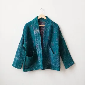 XS Teal Norah Jacket LM058