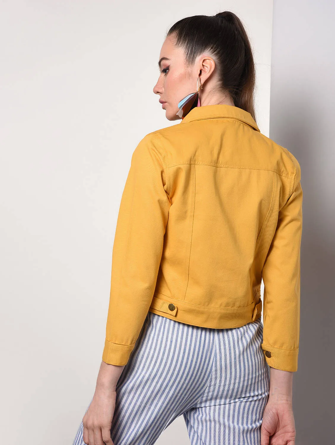 Yellow denim Jacket