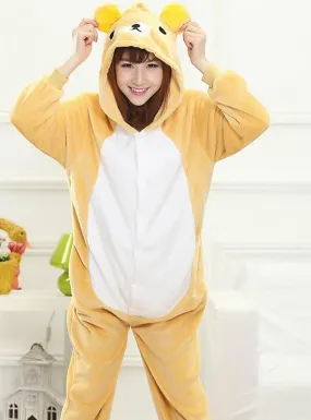 YELLOW EASILYBEAR COSTUME PAJAMAS SLEEPWEAR ONESIE